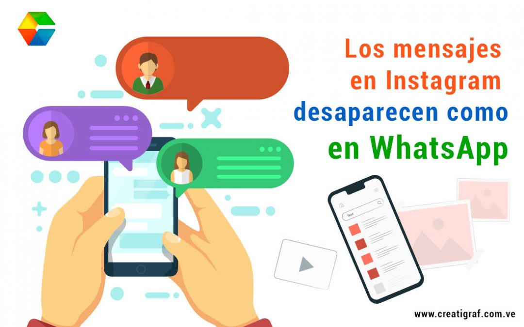 Los mensajes en Instagram desaparecen como en WhatsApp