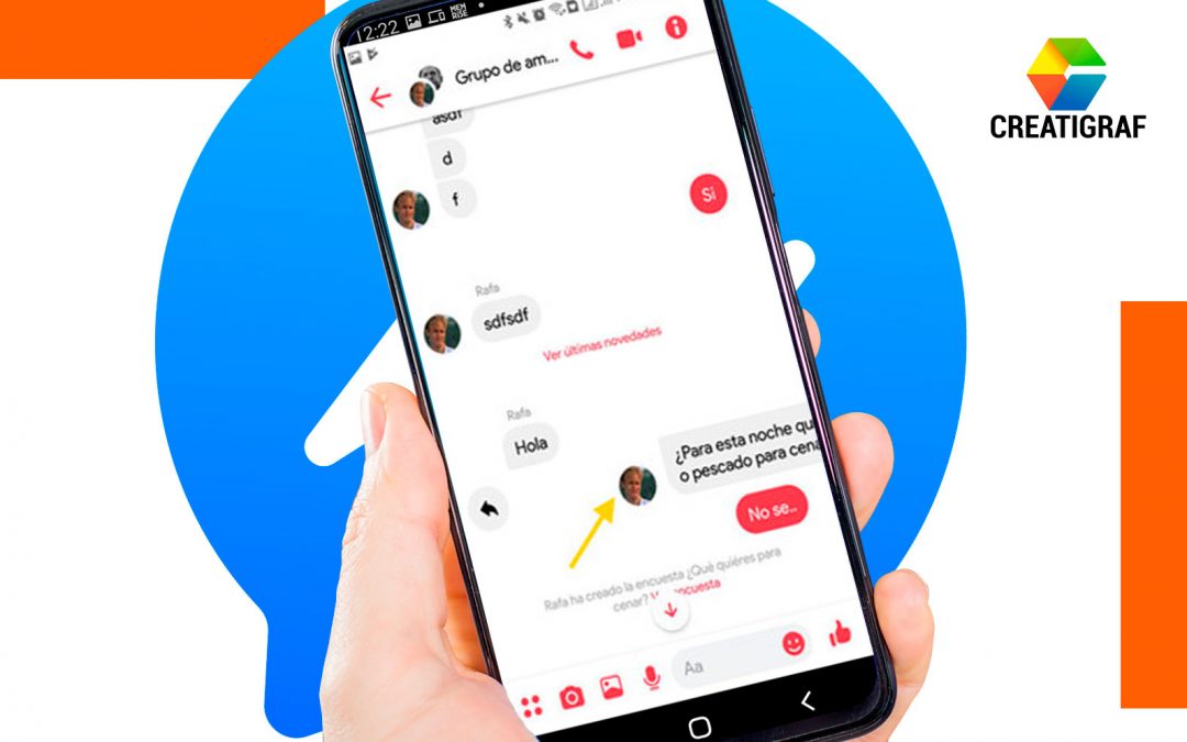 Barra de respuesta rápida, la nueva actualización de Facebook Messenger