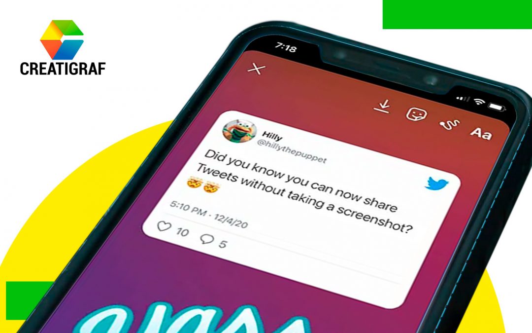 Compartir tweets en Instagram
